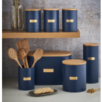 Matte Blue Cutlery Organizer Kitchen Storage Box Home Decor