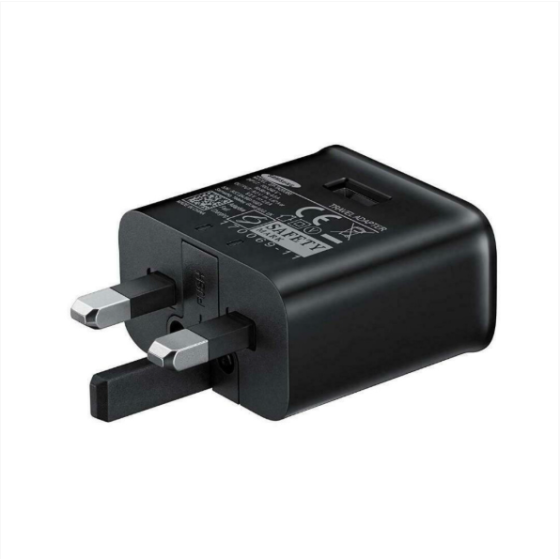 Official Samsung 15W Super Fast Charging USB Plug and USB-C Cable - Black