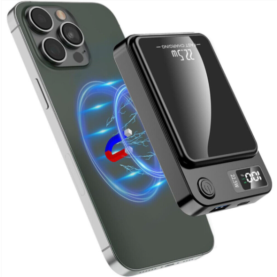 iPhone用 10000mAh ワイヤレス磁気充電式モバイルバッテリーパック