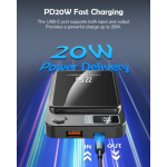 10000mAh Power Bank Wireless Magnetic Charger Battery Pack For iPhone