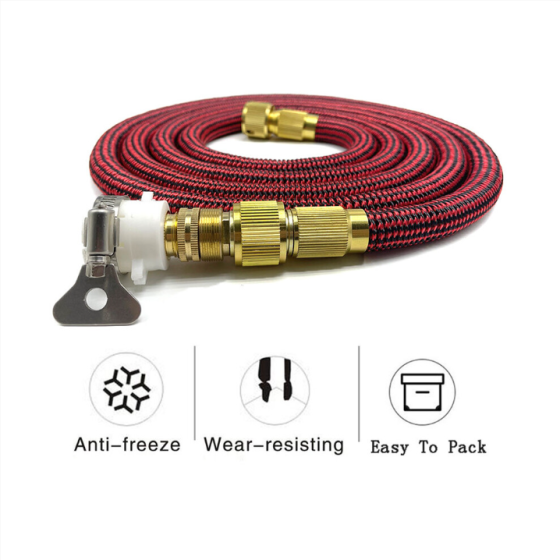 New High-Quality Thickening Garden Hose Metal Water Gun Expandable High Pressure Car Washer Watering Hose Magic Flexible Hoses