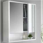 新しい高光沢バスルームミラーキャビネット、完璧なバスルーム収納ソリューション