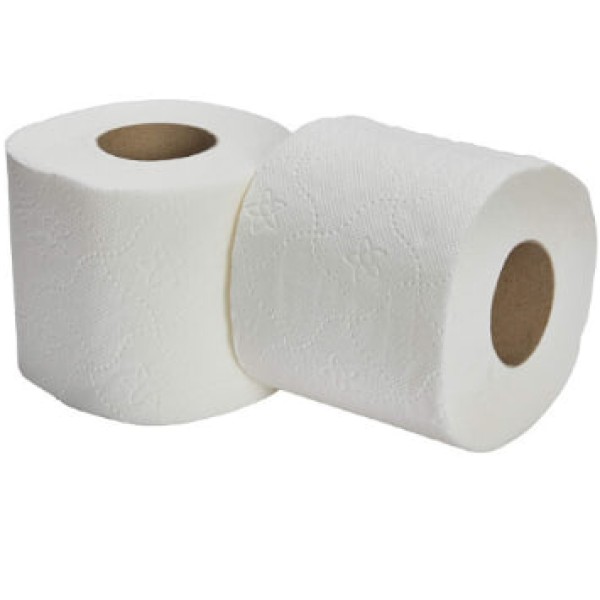45 rolls of plastic-free, environmentally friendly three-ply toilet paper