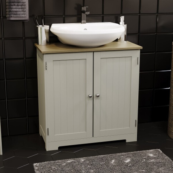 Priano Double Door Under Sink Cabinet Bathroom Unit