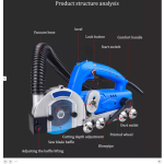 新しいフロアタイルスロットマシン シームクリーナー フロアタイル隙間清掃機 1200W