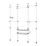 SoBuy® KLS04 Adjustable Wardrobe Storage Rack with Telescopic Clothes Hanger