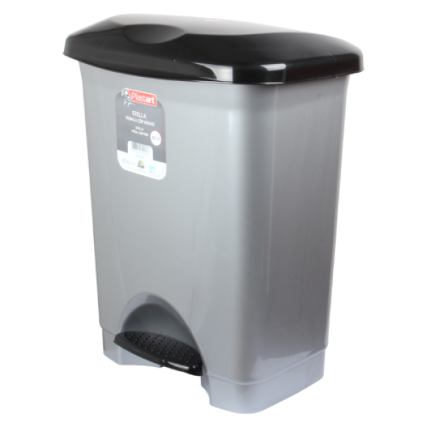 Large Capacity Foot Pedal Trash Can with Inner Bin (50L), Kitchen Foot Pedal Trash Can