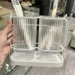 Utensil Rack - Wall-Mounted Cutlery Rack, Kitchen Storage Rack, Spoon Rack, Kitchen Organizer, and Draining Rack