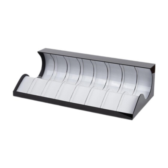 Acrylic display rack, suitable for home window decoration, 8-compartment storage rack, transparent acrylic material, stylish wardrobe storage.