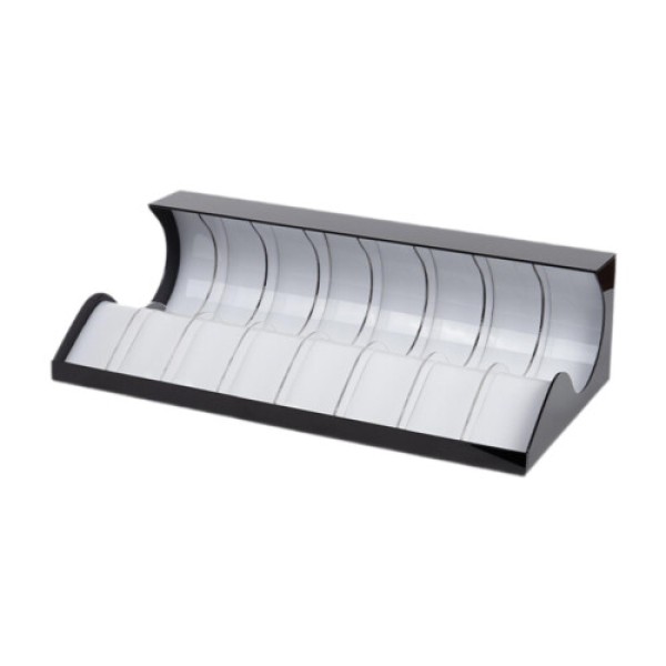 Acrylic display rack, suitable for home window decoration, 8-compartment storage rack, transparent acrylic material, stylish wardrobe storage.