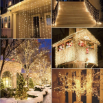[Remote & Timer] 40 LED Outdoor Fairy Lights - 8 Modes Battery Operated String Lights (120 Hours of Lighting, IP65 Waterproof, Warm White)