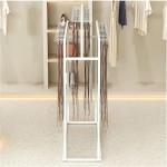 Multi-functional accessory organizer for ties, scarves, belts, and wallets – 150cm space-saving white hanging shelf.