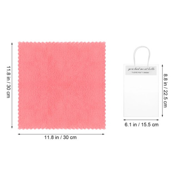 12 towels in [material/description missing], as a gift