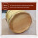 Home Sauna Wooden Foot Bath Bucket, 30 cm Solid Wood Foot Tub, Durable, With Handle, Natural Wood Color, Effectively Relieves Fatigue