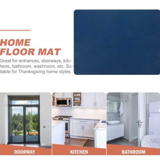 4 Pieces Absorbent Non-Slip Mats for Entrance and Bathroom