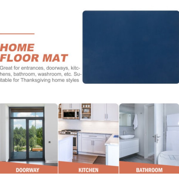 4 Pieces Absorbent Non-Slip Mats for Entrance and Bathroom