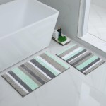 Set of 2 Absorbent Non-slip Bath Mats