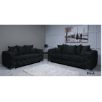 (Snooze Velvet, 3+2 Seat Sofa) Snooze Velvet Ashton Backrest 3-Seater and 2-Seater Sofa Set, Corner Sofa, Soft Cushion Fabric 3-Seater Velvet Sofa.