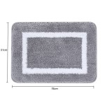 Non-slip bath mat, washable, soft and absorbent