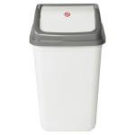 (50L White/Gray) 5/20/30/50L Kitchen Trash Recycling Bin with Rotating Lid