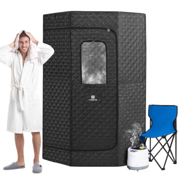 Full-Size Sauna Room, Pentagonal Sauna Tent, Sauna, Personal Indoor Steam Sauna Room