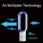 Bladeless 16-Inch Tower Fan with UK Plug, Remote Control, Quiet Oscillation, 40W, Timer