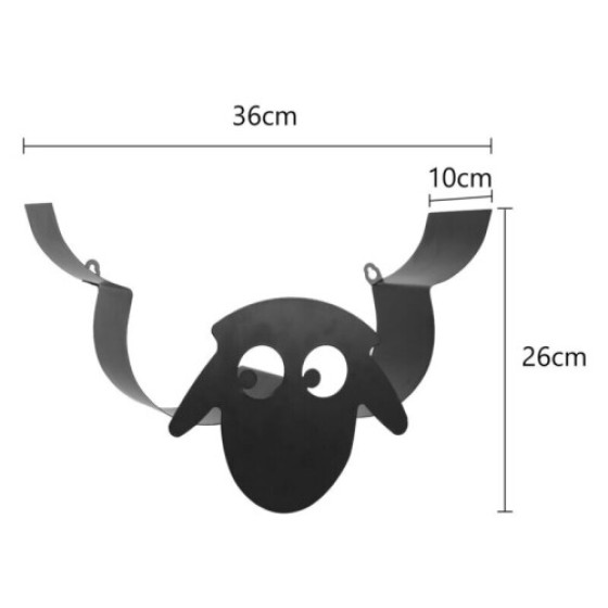 羊スタイル トイレットペーパー ロール 壁掛け式 メタル ストレージ