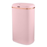Tower Cavaletto 58L Square Sensor Trash Can, Pink and Stylish Rose Gold