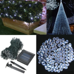 (Blue) 500 LED Solar Powered Fairy String Light Garden Party Decor Xmas