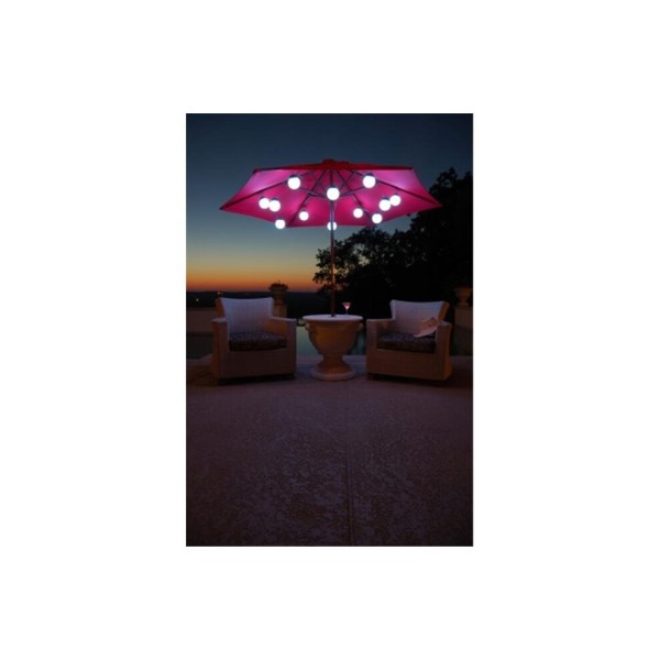 12 Globe Color Changing LED Umbrella String Lights