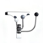 Three-hook back door storage rack, made of stainless steel, with rotating hooks and painted surface; suitable for doors 4.5 cm thick; can hang coats, hats, scarves, towels, bathrobes, etc.