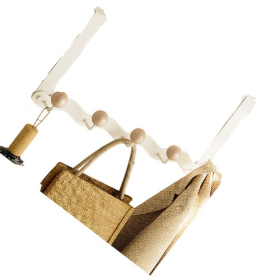 Metal door hook system securely hangs coats and wallets -5