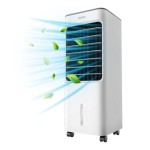 PRODEX PX5706W Portable Evaporative Air Cooler with Air Humidifying & Fan Function, 3 Speed Levels with Oscillation, 5 Litre Water Tank - White
