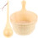 1 Set Hotel Health Sauna Room Bucket (Beige)