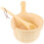 1 Set Hotel Health Sauna Room Bucket (Beige)