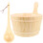 1 Set Hotel Health Sauna Room Bucket (Beige)
