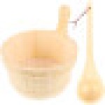 1 Set Hotel Health Sauna Room Bucket (Beige)