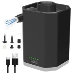 Electric pump for vacuum storage bags, wireless rechargeable air pump, used to compress clothes, blankets, and luggage.