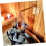 Stainless Steel Essential Oil Bowl with Rotating Arm, Wall Mounted Spa Accessory for Saunas, Infrared Rooms and Aromatherapy