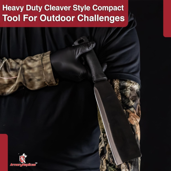 Wrong Turn コンパクトアウトドアマチェット 9' 鋭い炭素鋼刃、ポリカーボネートハンドル