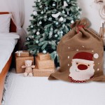 Decoration Sack - Jute - 70 cm - Black - Rectangular - 1 unit