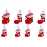 8 Pieces of Boot-Shaped Candy Holder Bags Home Decoration