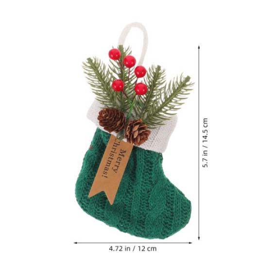 2 Pieces Christmas Decorations with Ribbon for Christmas