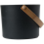 Finnish sauna aluminum bucket, long-handle scoop set, for bathroom use.