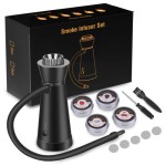 Cocktail Smoker Electric Portable Smoking Tool for Indoor Outdoor Use Handheld Smoke Injector (Model A)