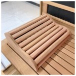 HSE Canadian Red Cedar Ergonomic S-Shaped Sauna Backrest (2 pieces set)