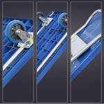 Platform Hand Truck Foldable with Steel Reinforcement, Plastic Deck, 660lb Capacity, Covered Wheels for Indoor/Outdoor Use