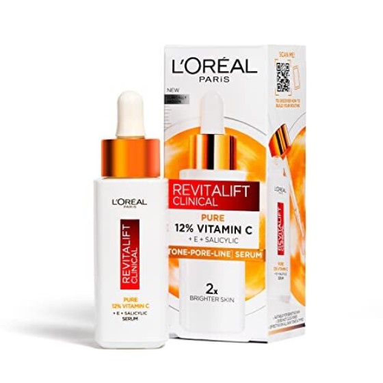 L'Oréal Paris Revitalift Anti-Wrinkle Radiance Serum, 12% Pure Vitamin C