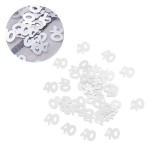 1200 Pieces Number 40 Glitter Confetti Decoration
