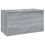 vidaXL Storage Chest Cabinet Trunk in Sonoma Grey, Engineered Wood